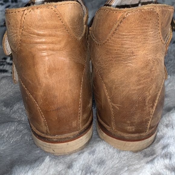 FREE PEOPLE Leather Braeburn Ankle Boots — 38/8 - Picture 9 of 11